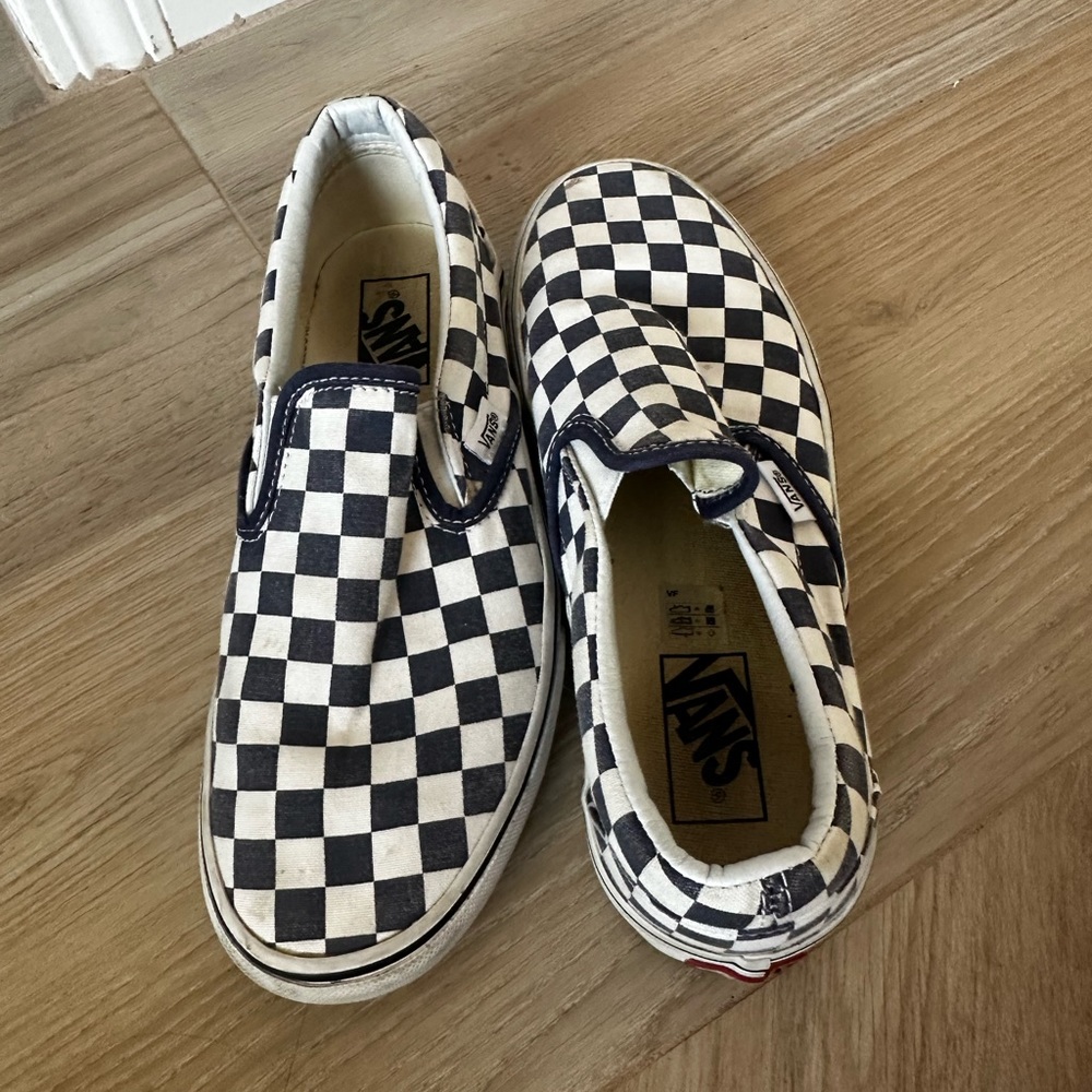 Platform Checkered Vans